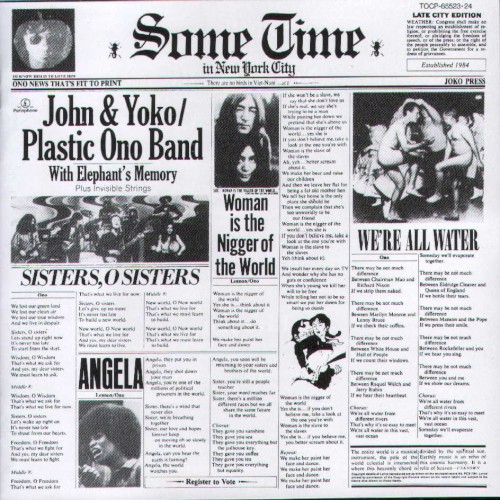 John Lennon & Yoko Ono ;  Plastic Ono Band With Elephant’s Memory Plus Invisible Strings